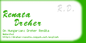 renata dreher business card